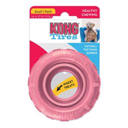 KONG Puppy Tires Dæk Leg og Aktivering Til Hvalpen Pink